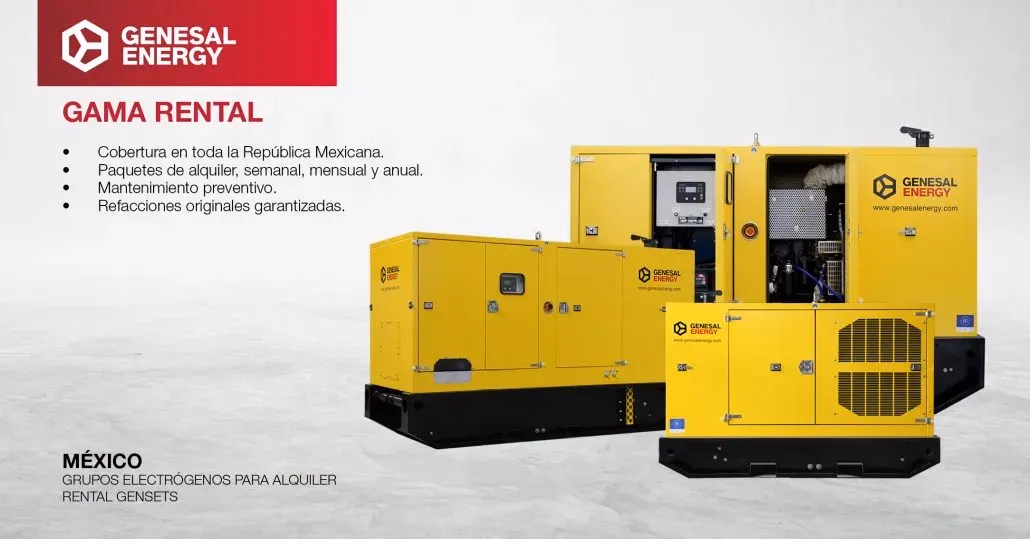 Gama rental Genesal Energy México