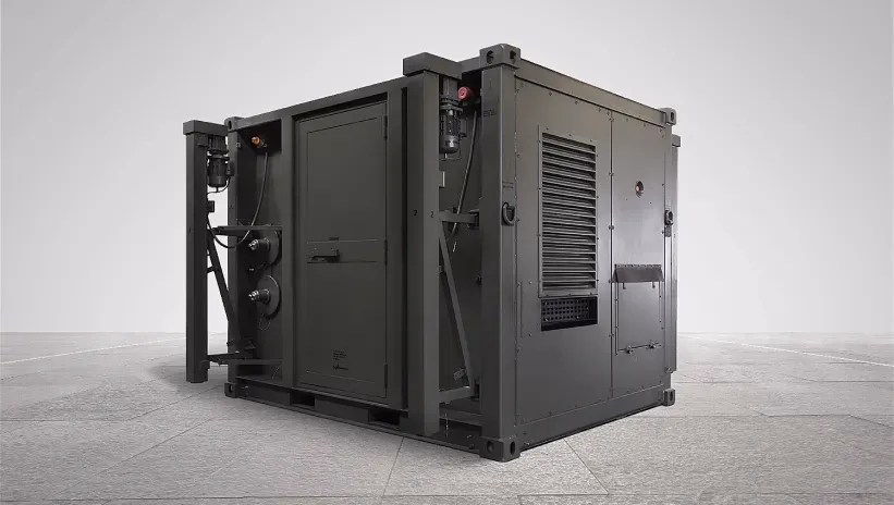 Soundproof military generator set by Genesal Energy
